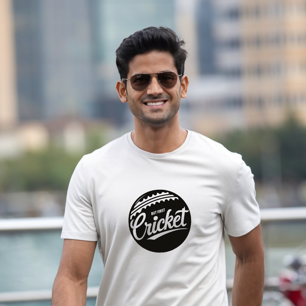 But first unisex cricket classic tee