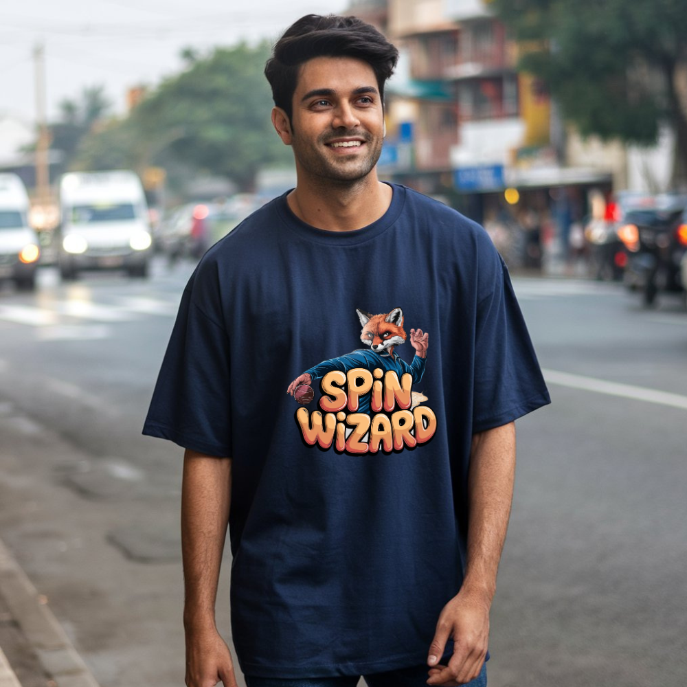 Spin wizard_Oversized front classic tee