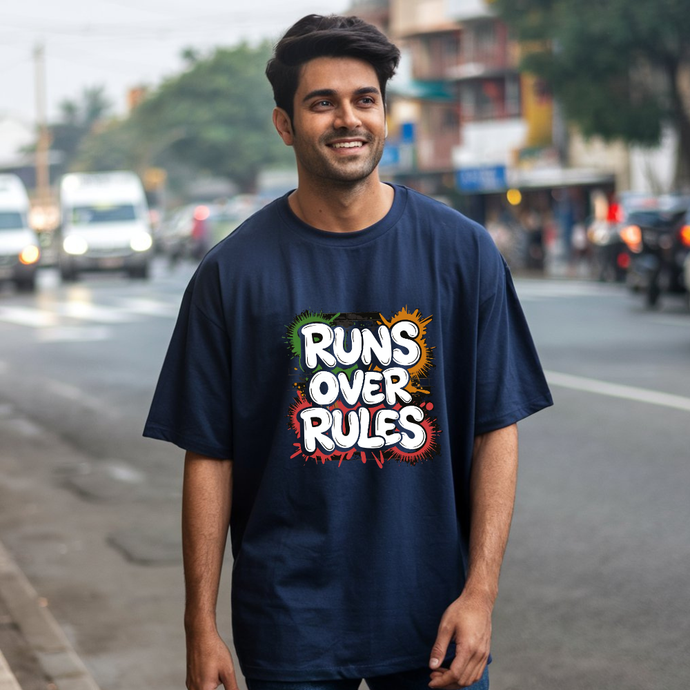 Runs over rules_Oversized front classic tee