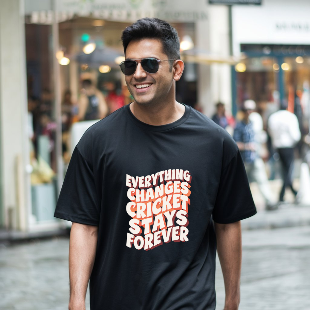Cricket stays forever_Oversized front classic tee