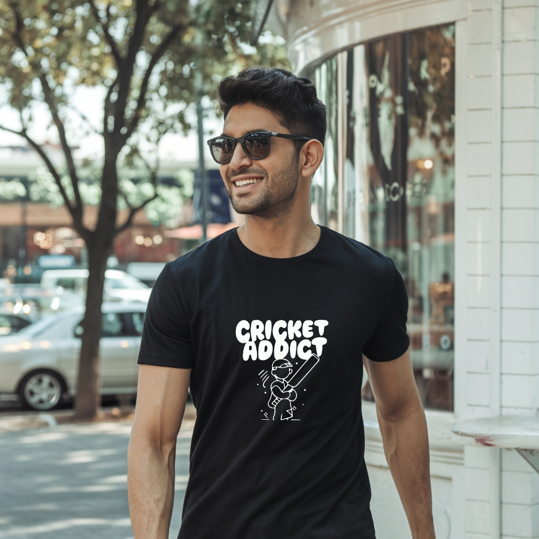 Cricket addict unisex classic tee