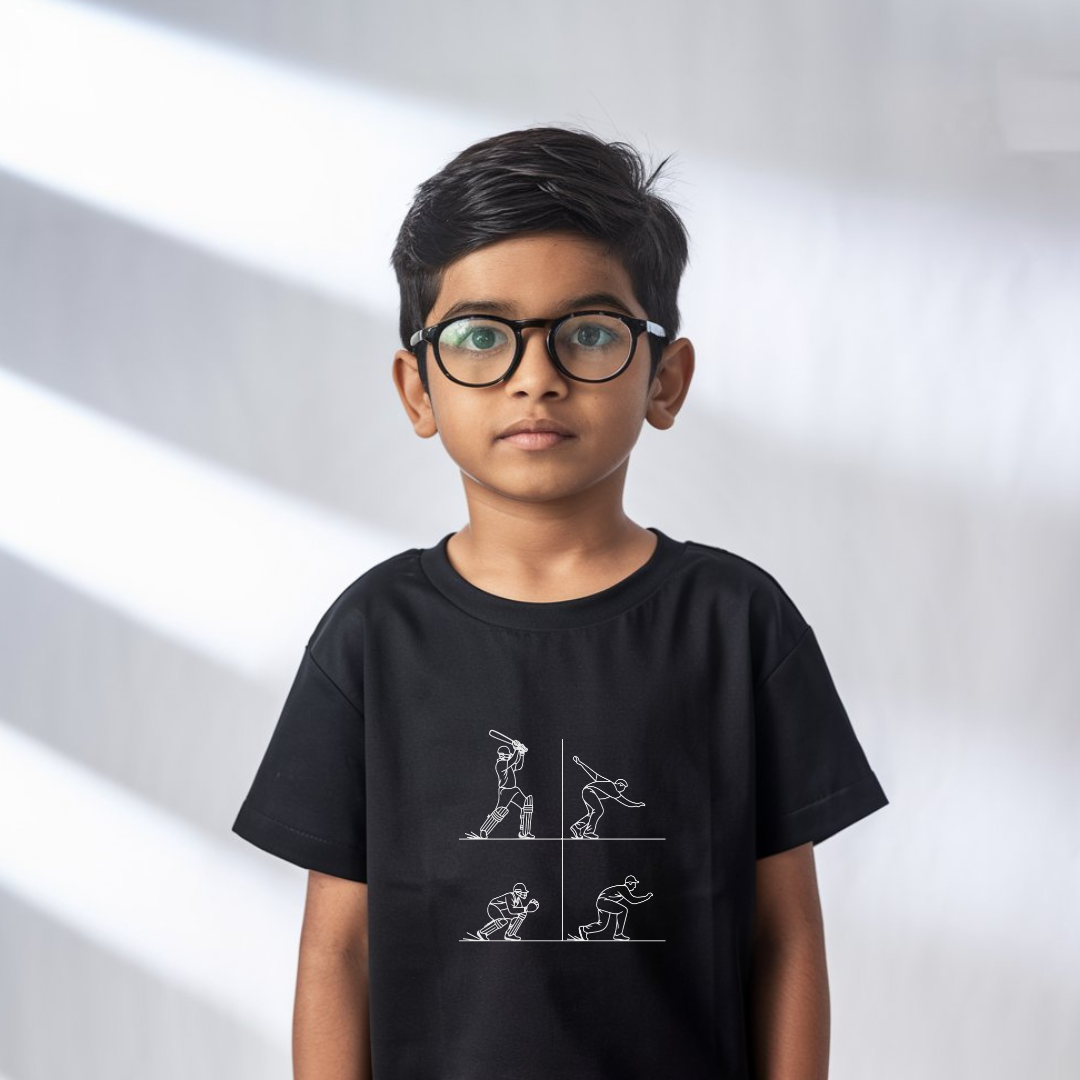 Cricket grid kids classic tee
