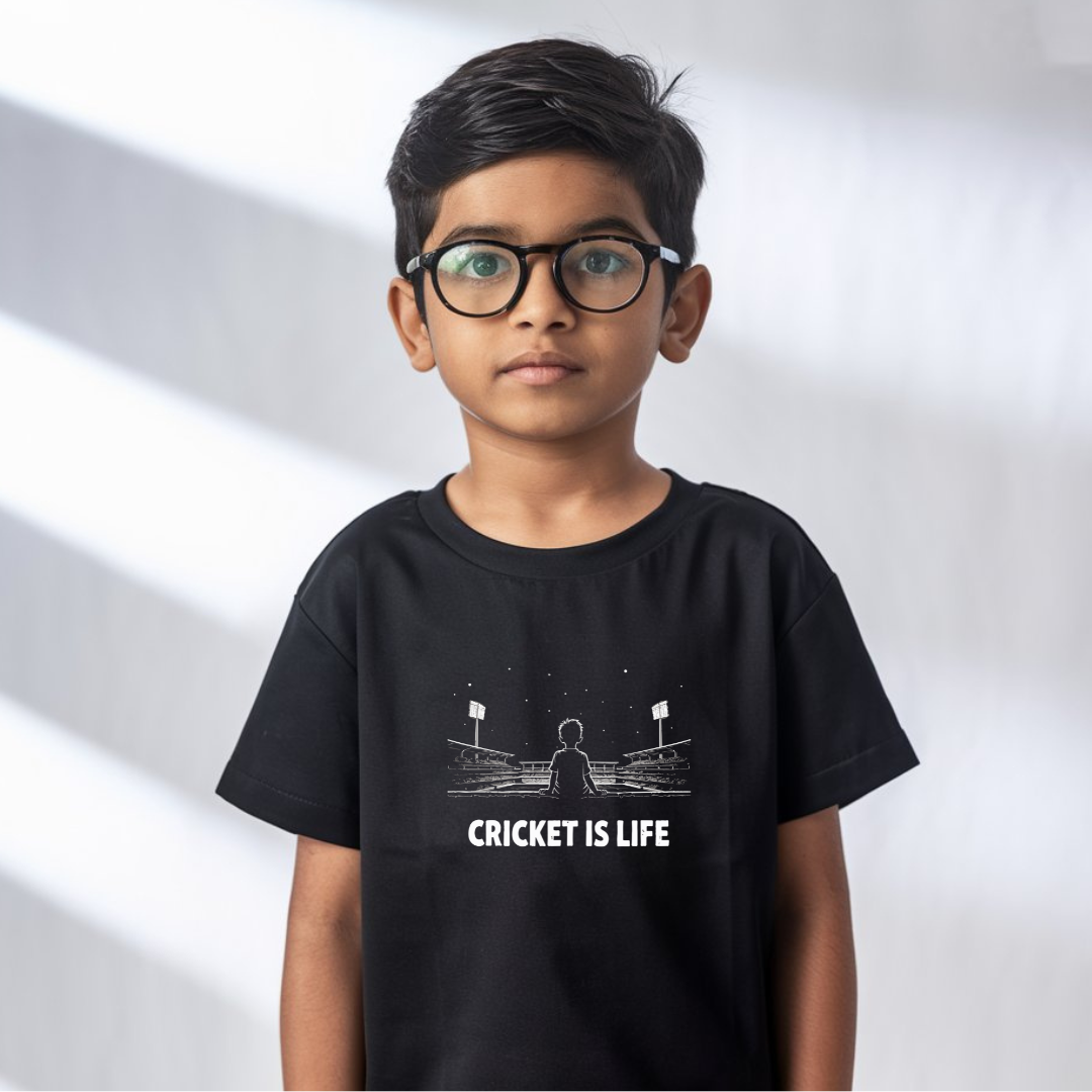 Cricket is life kids classic tee