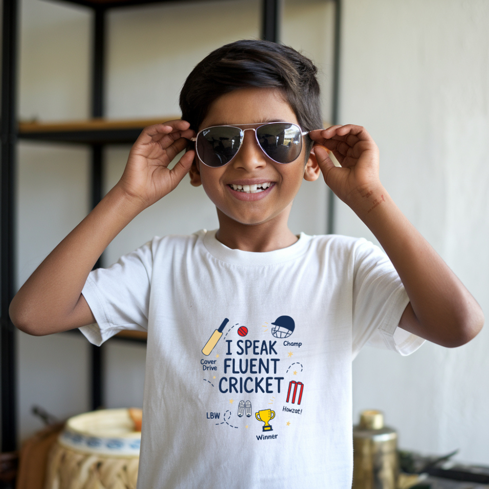 Fluent cricket kids classic tee