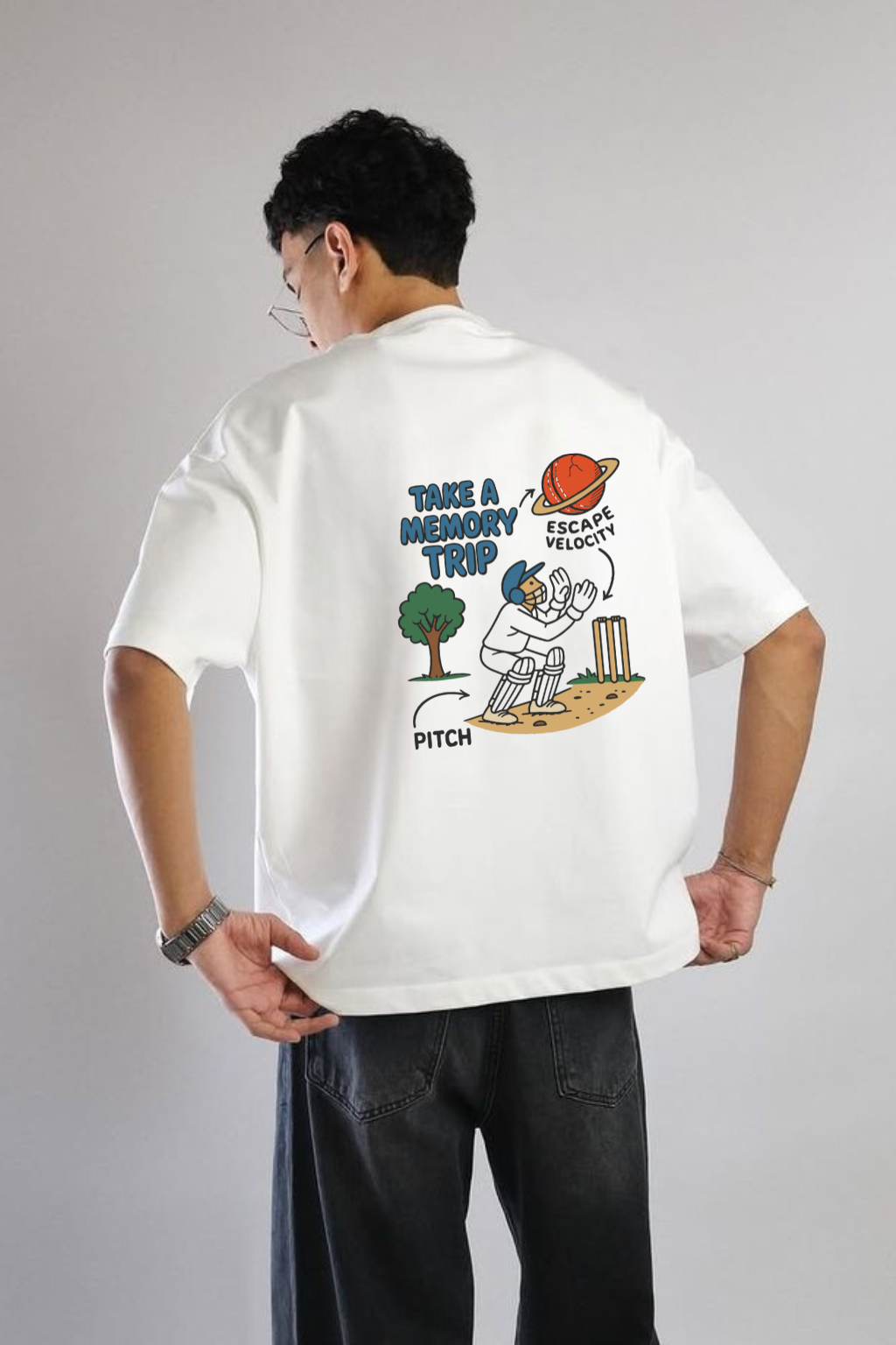 Memory trip oversized back classic tee