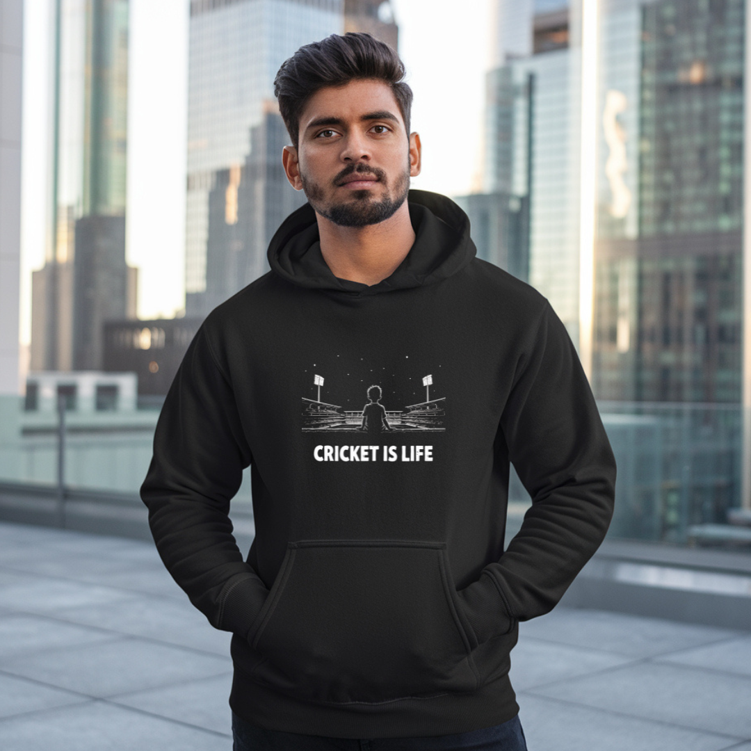 Cricket is life hoodie