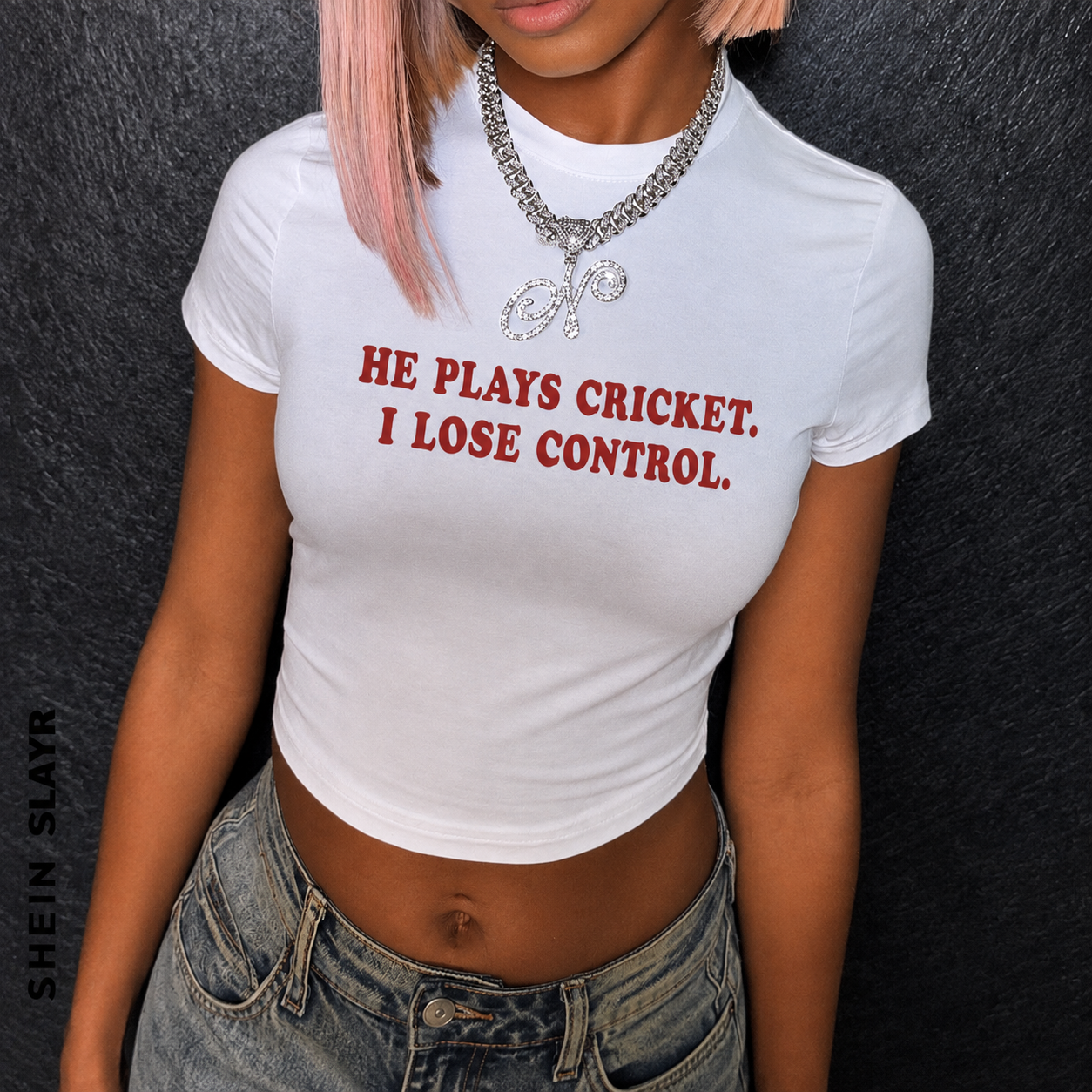 I lose control baby tee for women