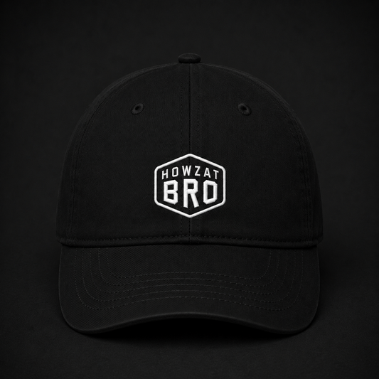 Howzat bro embroidered baseball cap
