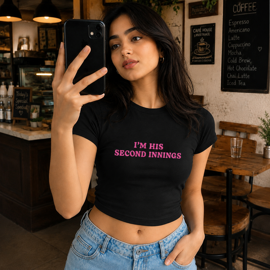 2nd innings baby tee for women