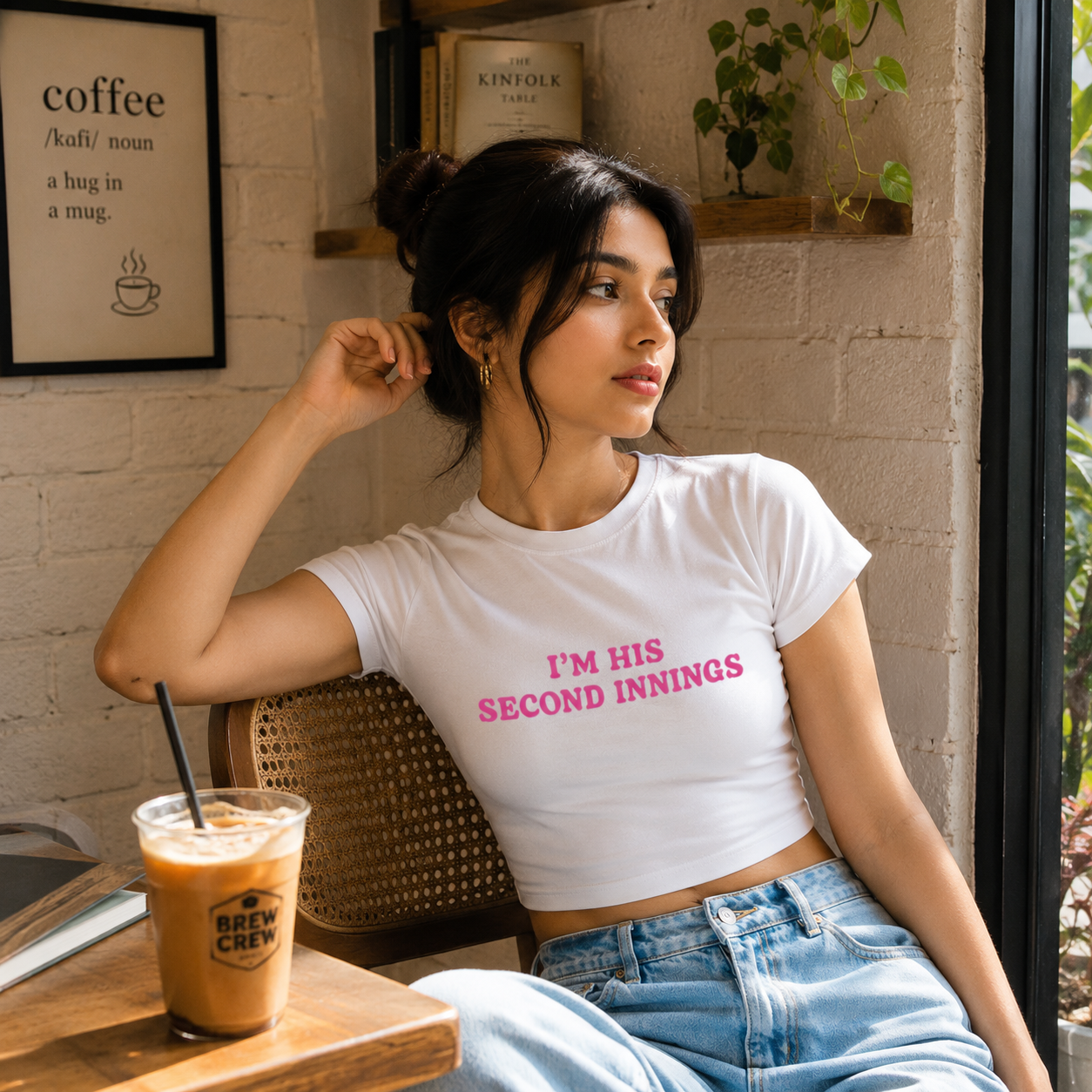 2nd innings baby tee for women