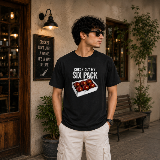 Six pack cricket unisex classic tee