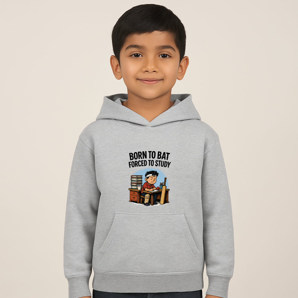 Forced to study kids hoodie