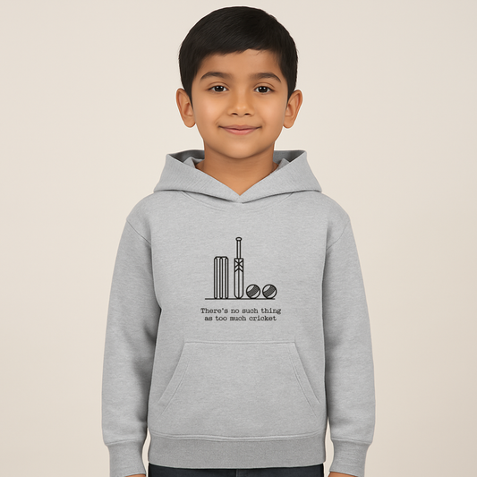 Too much cricket kids hoodie