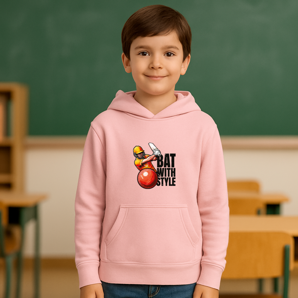 Bat with style kids hoodie