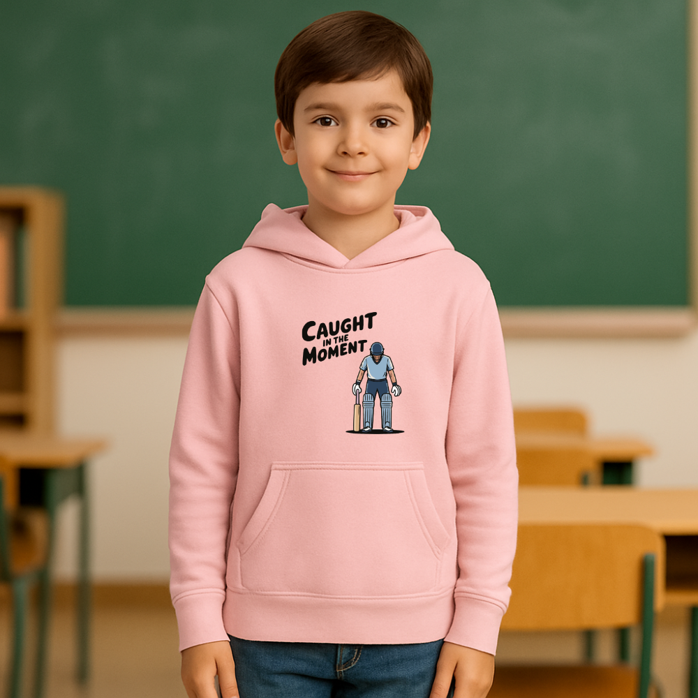 Caught in the moment kids hoodie