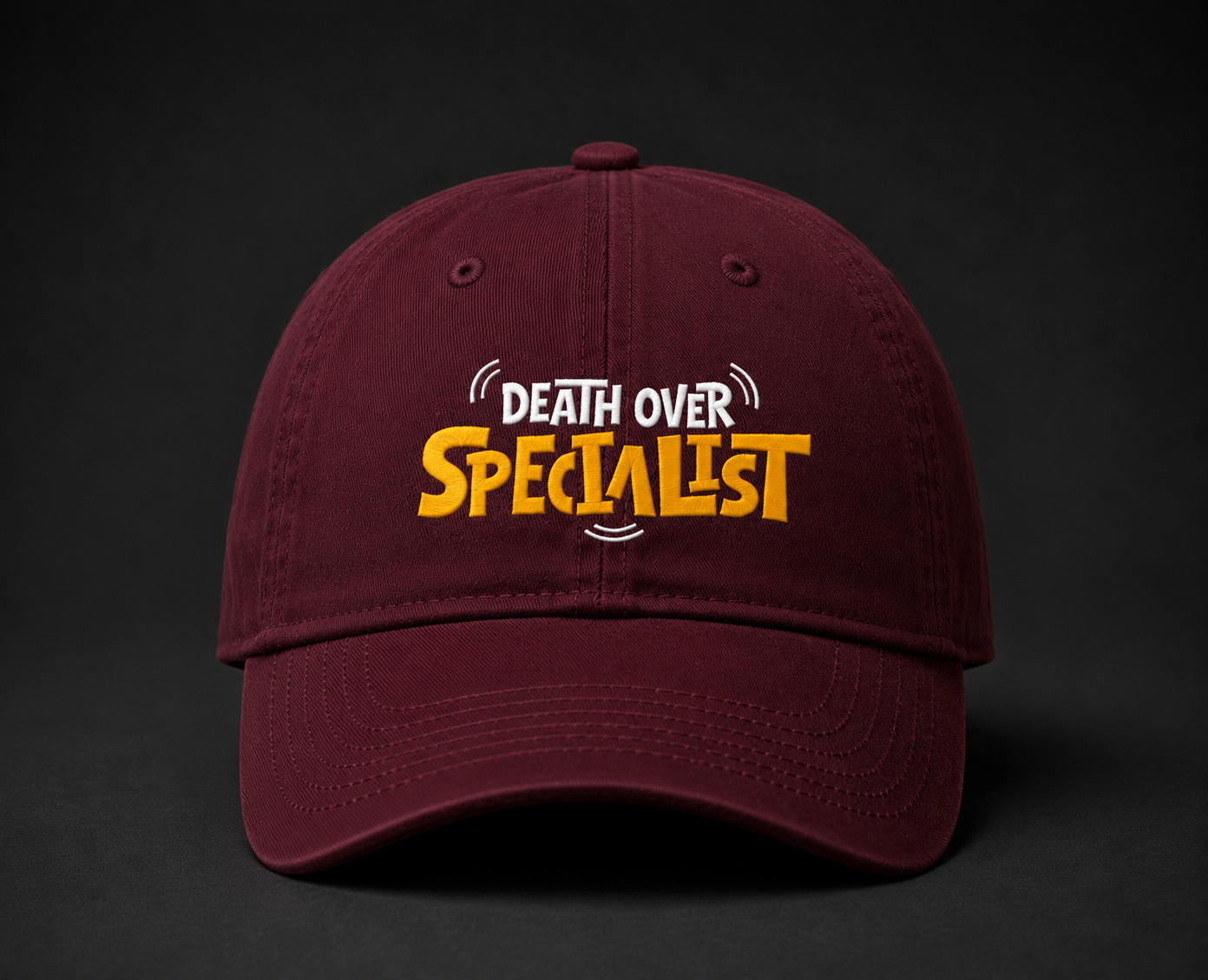 Specialist embroidered baseball cap