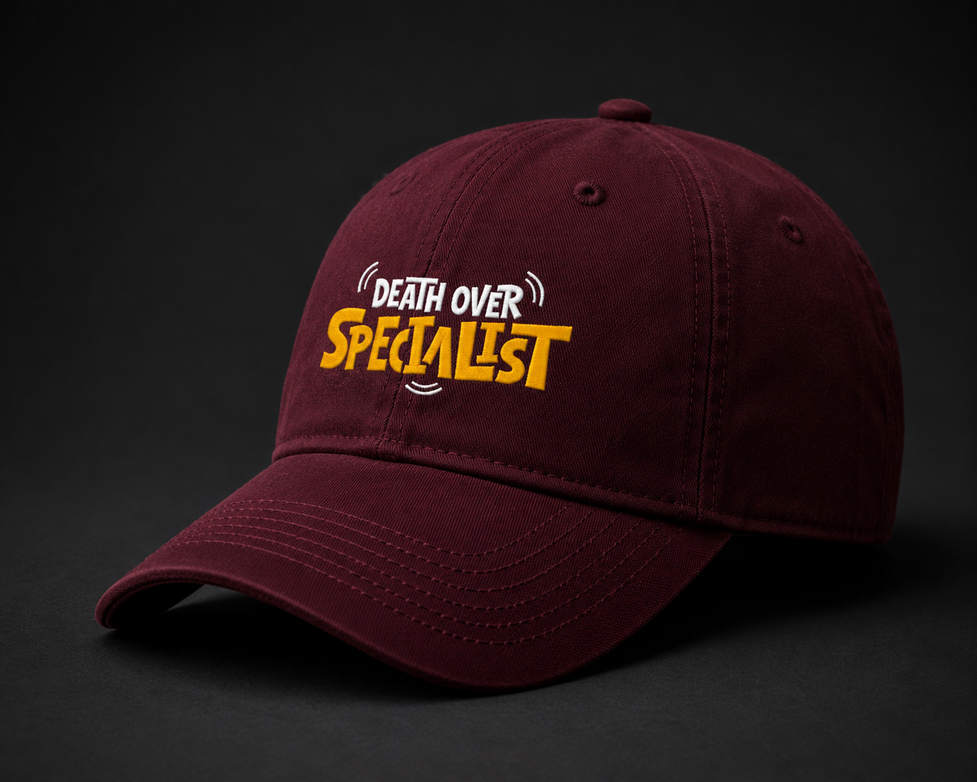 Specialist embroidered baseball cap