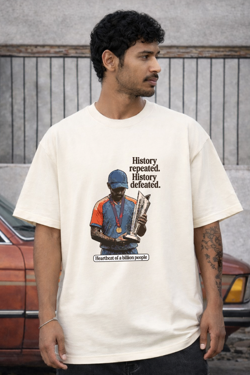 Champions oversized front classic tee