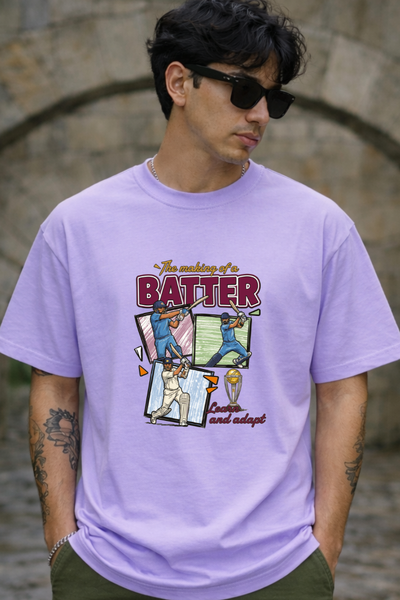 Making oversized front classic tee