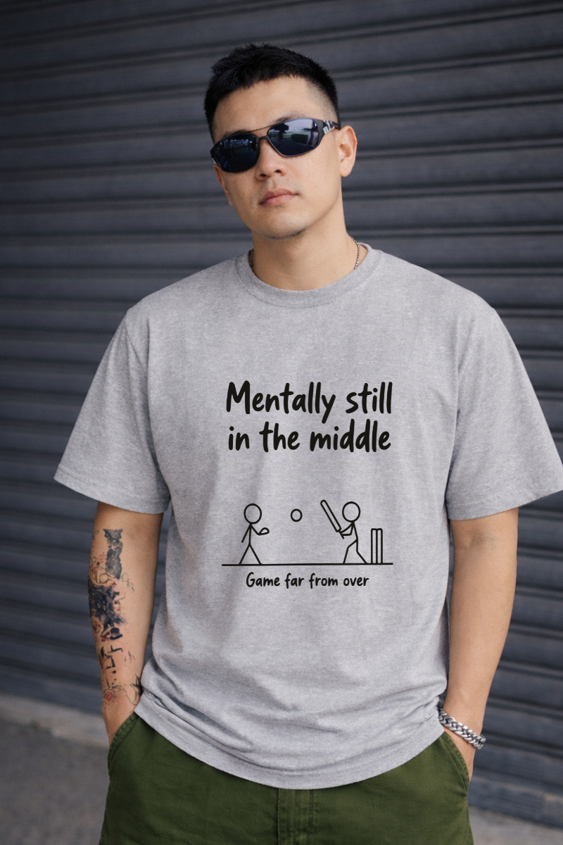 In the middle Oversized Front Classic Tee