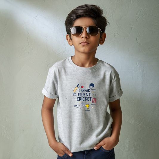 Fluent cricket kids classic tee