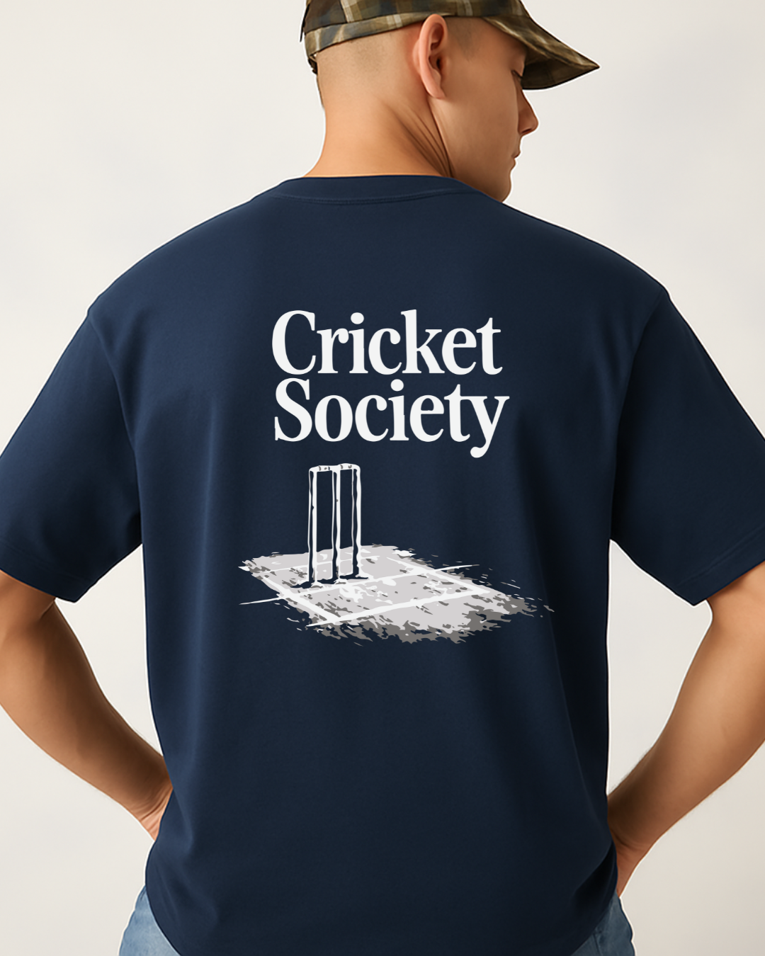 Cricket society_Oversized Back classic tee