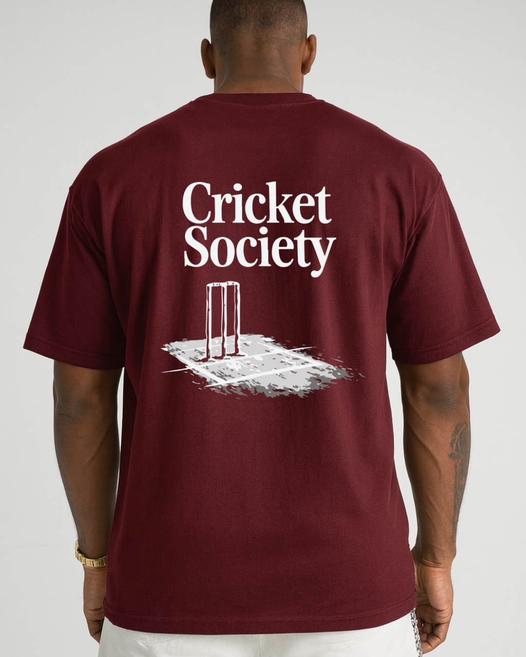 Cricket society_Oversized Back classic tee