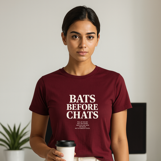 Bats before chats Unisex Classic Tee