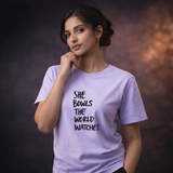 World watches women's classic tee
